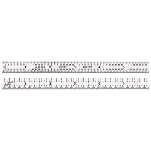 C303R-6 Steel Rule with Inch Graduation