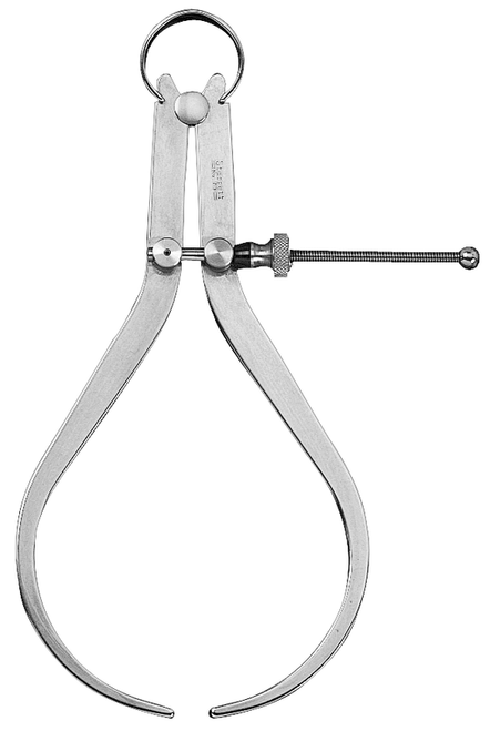 79A-6 Yankee Spring-Type Caliper, Outside, 6" Size and Capacity, Solid Nut, Flat Leg