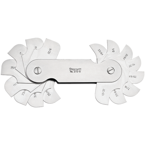 272B Radius Gage, 16 Leaves
