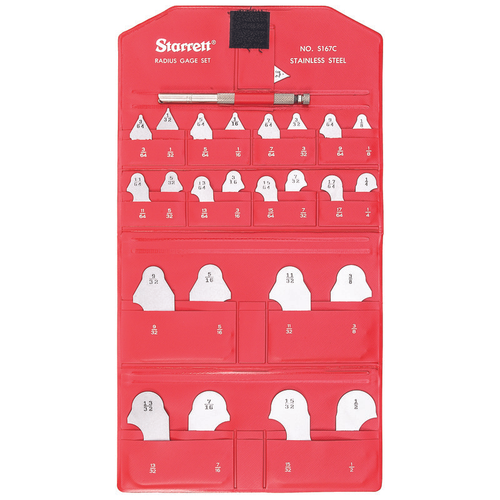 S167CHZ Radius Gage Set - Inch