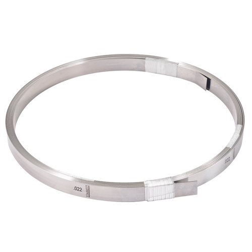 666S-22 Stainless Thickness Gage, Feeler Stock in Rolls, 0.022" Thick, Inch Reading with Cardboard Box, 25' (7.6m) X 1/2" (12.7mm)