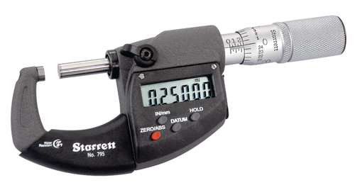 795XFL-1 ELECTRONIC MICROMETER, IP67 0-1" WITH OUTPUT
