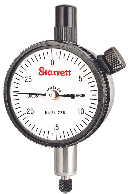 81-236J DIAL INDICATOR, 0 -.075", .0005" GRAD
