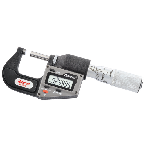 3732XFL-1 Inch/Metric Electronic Micrometer without Output