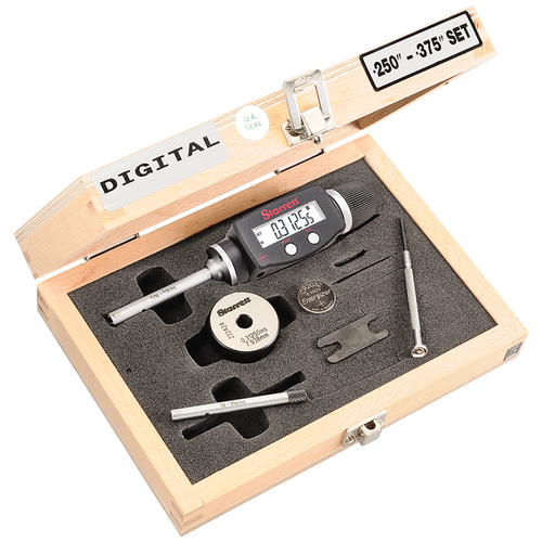 S770XTCZ Electronic Internal Micrometer Set, 3-Point Contact (1/4-3/8" (6-10mm) Range)