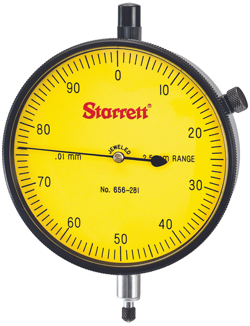 656-281J DIAL INDICATOR, 0 -2.5mm, .01mm GRAD