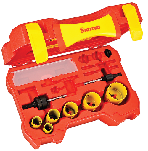 KDP06034-N 9 Piece Bi-Metal Locksmith Hole Saw Kit