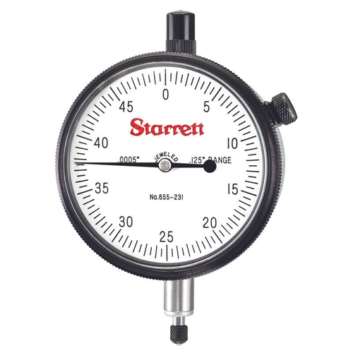 655-231J DIAL INDICATOR, 0 -.125", .0005" GRAD