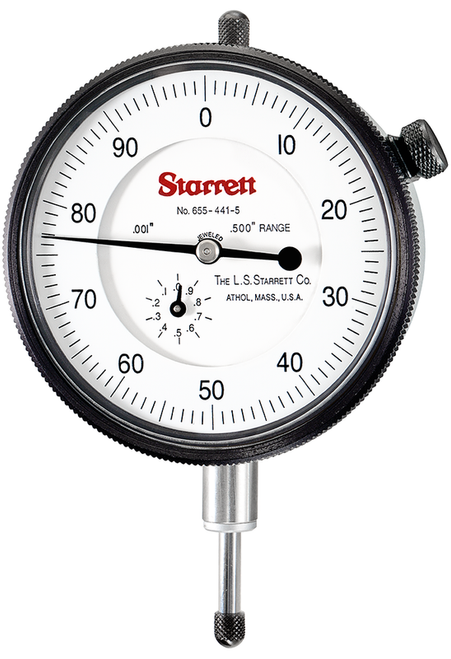 655-441/5J DIAL INDICATOR, 0 -.500", .001" GRAD