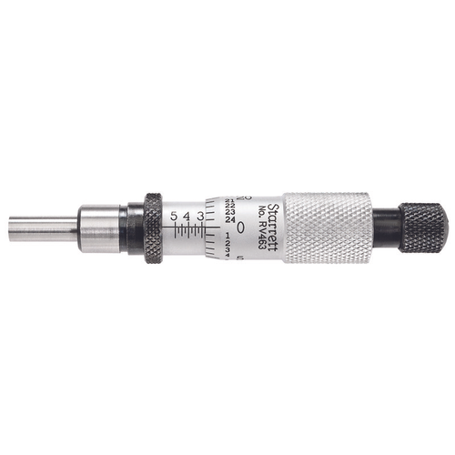 RV463RL MICROMETER HEAD, REVERSE 1/2-0", .001" GRADS