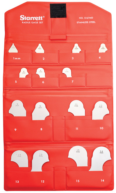 S167MDZ Radius Gage Set Millimeter