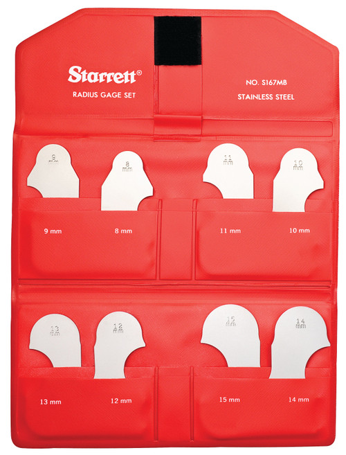S167MBZ Radius Gage Set Millimeter