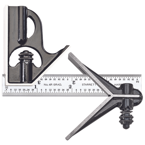 33HC-4-4R 4" Combination Square with Square and Center Head