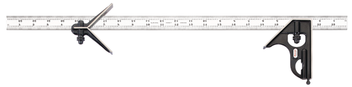 33HC-24-4R 24" Combination Square with Square and Center Head
