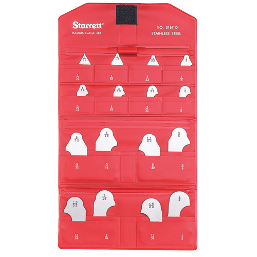 S167DZ Radius Gage Set Inch