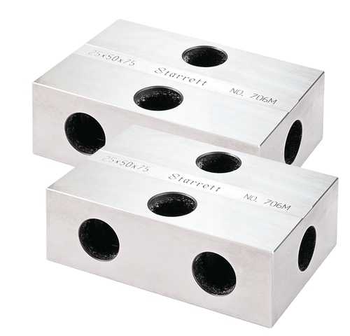 706MBZ Metric Inspection Block 25x50x75 - Matched Pair