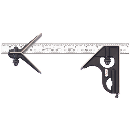 C33MEHC-300 300 and 11-3/4" Combination Square with Square and Center Head