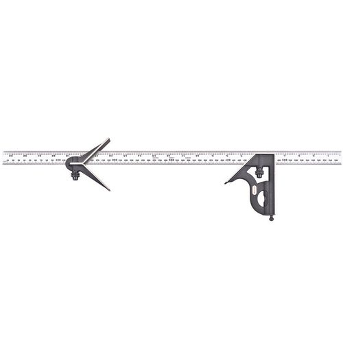C11MEHC-600 600mm and 23-1/2" Combination Square with Square and Center Head