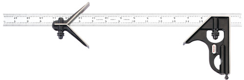 C33HC-18-4R 18" Combination Square with Square and Center Head