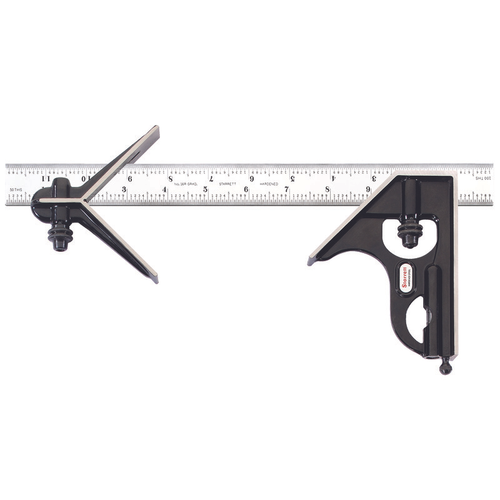 C33HC-12-16R 12" Combination Square with Square and Center Head