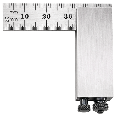 453MA Millimeter Reading Diemakers Square - Graduation mm and 1/2mm