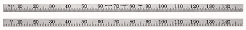 635N-150 150mm Spring-Tempered Steel Rules with Millimeter Graduations, Graduations at mm and 1/2mm on Both Sides