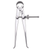 73A-4 Yankee Spring-Type Inside Calipers, 4" Size and Capacity, Solid Nut, Flat Leg