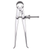 73B-4 Yankee Spring-Type Calipers, Inside 4" Size and Capacity, Quick-Spring Nut, Flat Leg
