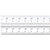 C404R-24 Heavy Spring Tempered Steel Rule with Inch Graduations