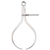 79B-12 Yankee Spring-Type Caliper, Outside, 12" Size and Capacity, Quick Spring Nut, Flat Leg