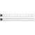 CD604R-12 Spring Tempered Steel Rule with Inch Graduations