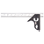 C33H-12-16R 12" Combination Square with Square Head, Chrome Finish Blade