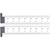 CH416R-72 Heavy Spring Tempered Steel Rule with Inch Graduations