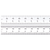C604R-36 Spring Tempered Steel Rule with Inch Graduations