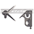 C33HC-6-4R 6" Combination Square with Square and Center Head, Chrome Finish Blade