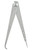 563-6 Firm-Joint Hermaphrodite Caliper, 6" Size and Capacity, Flat Leg