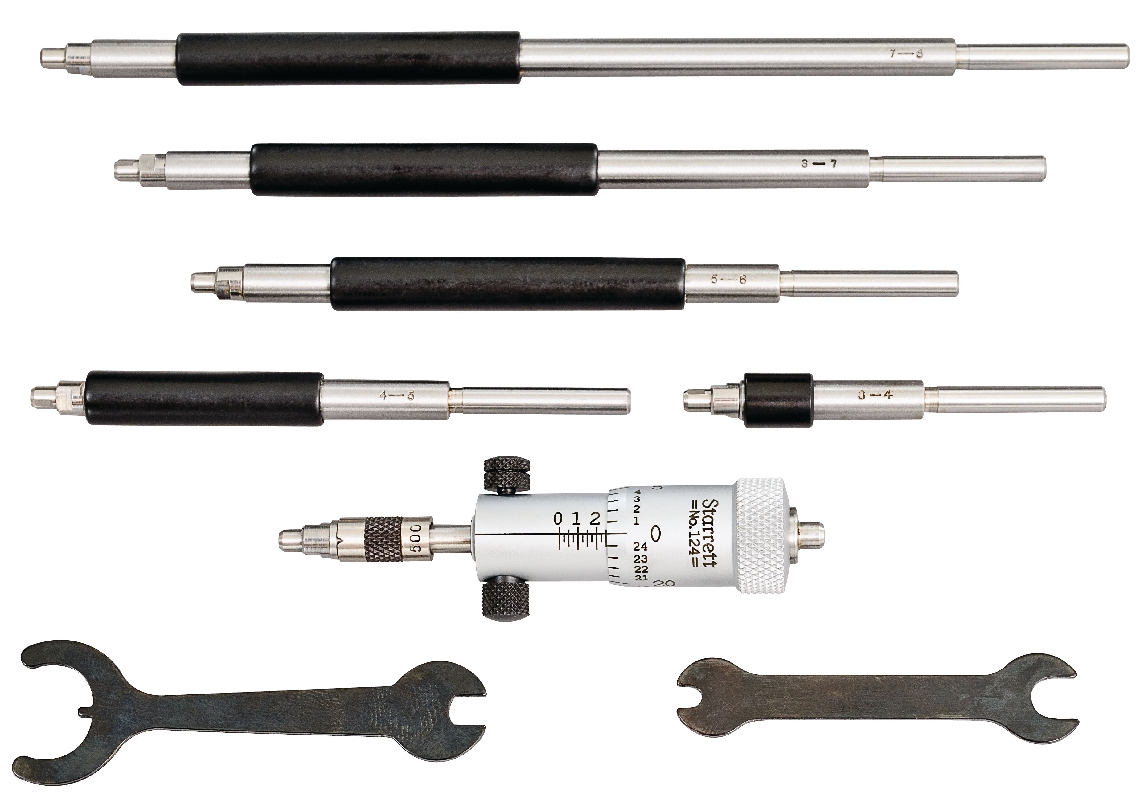 ぴさらつ 124AZ Solid -Rod Inside Micrometer Set