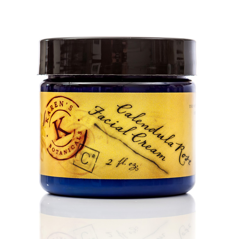 Calendula Rose Facial Cream, organic Calendula Cream, anti-aging cream, daily moisturizer, sensitive skin moisturizer, natural skin cream, mature skin cream,  night cream, herbal skin care, quickly absorbed face cream, organic face cream, 

