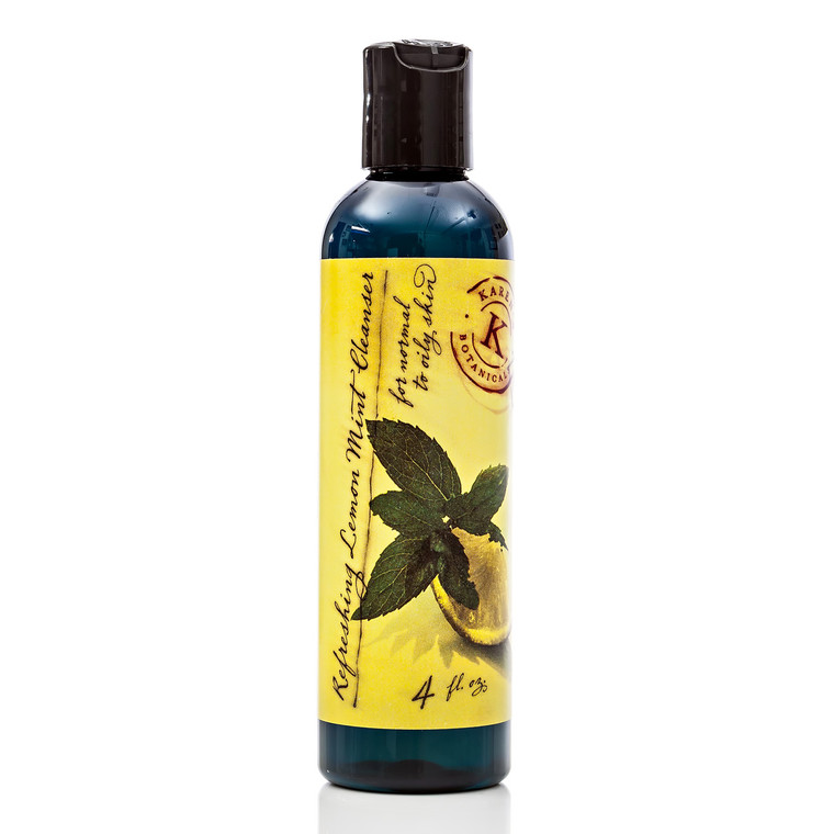 Refreshing Lemon Mint Cleanser , Oily Skin Cleanser, Oily Skin Remedies, Acne Cleansing, Skin Balancing Cleanser, Oily skin face wash, Deep Cleansing Wash