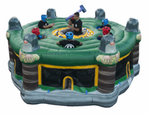 "Human Whack-a-Mole giant inflatable game for kids and adults"