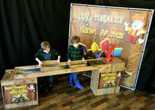 "Happy Prospector Gem Mine with kids searching for gems"