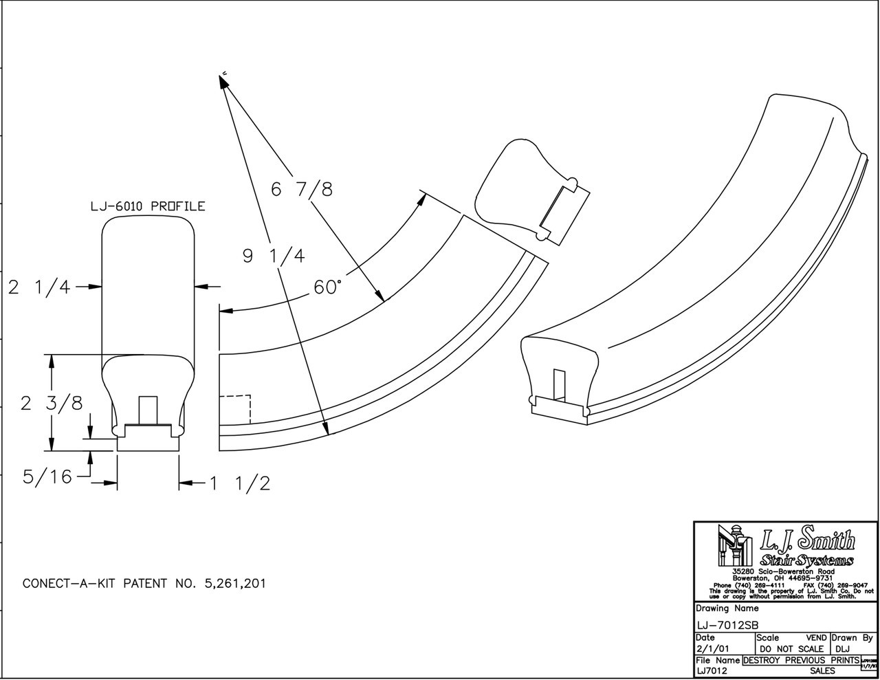 LJ-7012P Conect-A-Kit Plowed Upeasing for LJ-6010