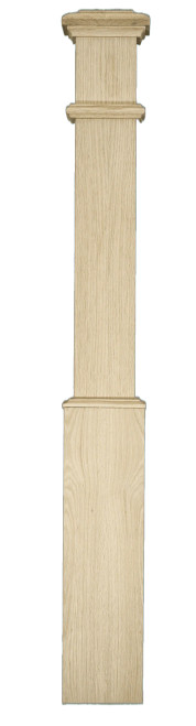 C-4090 Plain 6 1/4" x 53 3/4" Box Newel
