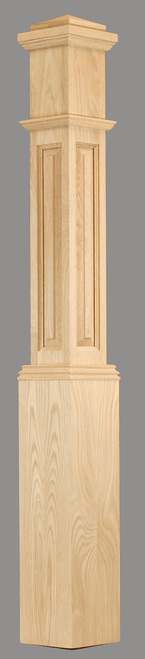 C-4091-RP Raised Panel Box Newel 6 1/4" x 55"