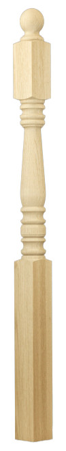 C-4555BT Traditional 3" x 54" Starting Newel Ball Top