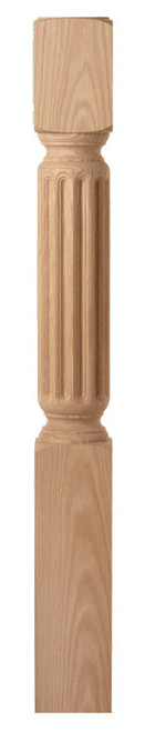 CSF150 White Oak Fireplace Column 5 1/2" X 52"