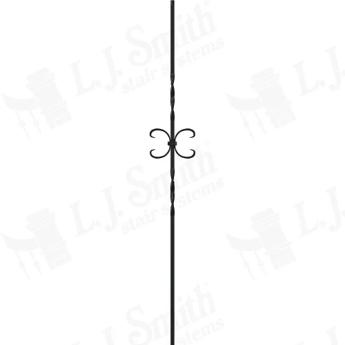 LIH-HOL19044 Double Ribbon Single Butterfly Baluster (Hollow)