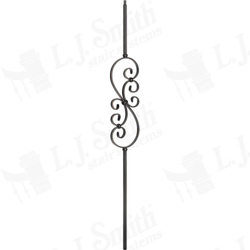 LIH-HOL50144 Small Scroll 1/2" Baluster (Hollow)