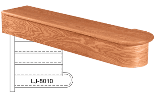 LJ-8010-54 LJ-Smith 54" Starter Step, with 6 1/2" Radius (Reversible)