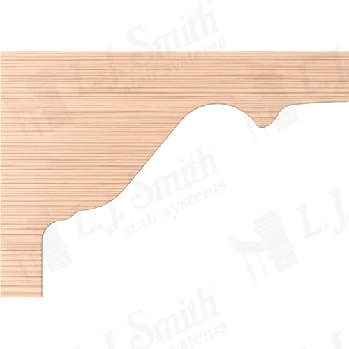 LJ 7028 Hemlock Plain Stair Bracket.
